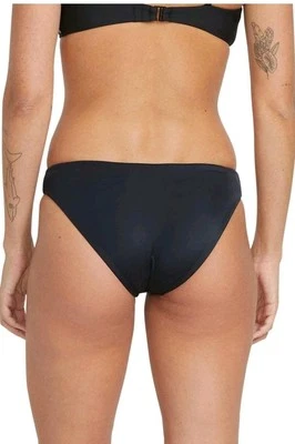 Volcom Womens M Simply Seamless Full Bikini Bottom Black Swim Beach NWT - Image 1 of 4
