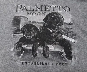 Palmetto Moon Shirt Gr. XL grau langarm Rundhals Hunde Grafik Jagd Labor - Bild 1 von 18