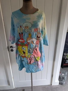 Nickelodeon SpongeBob Schwammkopf Batik Tshirt 2XL Oversized - Bild 1 von 4