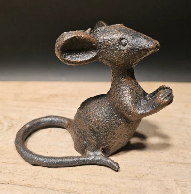Antique Vintage Style Cast Iron Mouse - Image 1 of 4