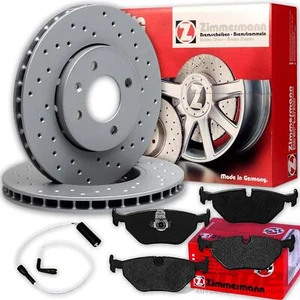 Zimmermann gelochte SPORT-BREMSSCHEIBEN 298mm BELÄGE HA passend für BMW 5er E39 - Afbeelding 1 van 2