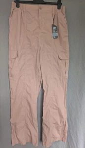 Bnwt Pale Pink Cargo Jeans Trousers Size 14 - Picture 1 of 9