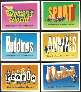 BIRDS EYE-FULL SET- BIRDS EYE BOOK OF RECORD BREAKERS 1970 (X6 BOOKLETS) - Picture 1 of 1