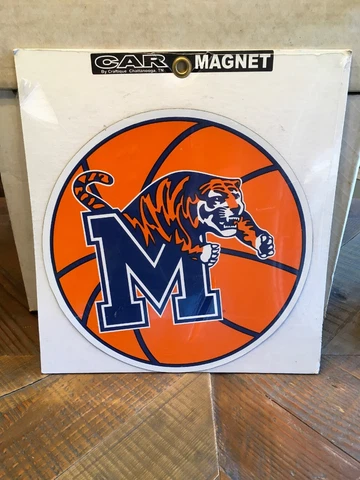 Memphis Tigers NCAA College Basketball 12" Car Magnet GO Tigers New Cover