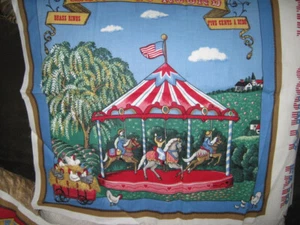 Vintage 1993 Dekokissen Nähen Panel Country Fair Concord Stoff - Joan Kessler USA - Bild 1 von 6