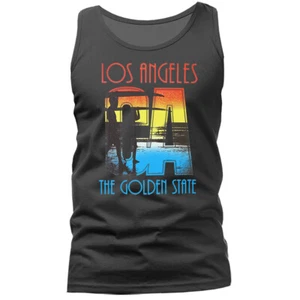 Golden State California Los Angeles Palm Tree Ocean Surfing Tank Top - Bild 1 von 11
