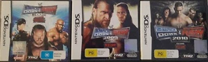 Complete Smackdown Vs Raw Nintendo DS Games 3 - 2008, 2009, 2010 VGC - Picture 1 of 2