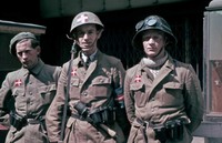 WWII photo Fighters of the Danish resistance movement in the street of libera 5n