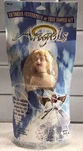 Centro de mesa victoriano de encaje blanco Darice Angels o kit de adorno de árbol con cono NUEVO - Imagen 1 de 6