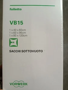 KIT BUSTE SACCHI SOTTOVUOTO ORIGINALI VORWERK FOLLETTO SACCHETTI TUTTE LE MISURE - Foto 1 di 1