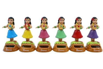 Muñeca solar hawaiana - bailarina de hula, con energía solar, decoración de tablero, chica bailarina Foto 1 de 3