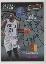 2016 Panini Aficionado Global Reach Artist's Proof Red (Purple) /99 Joel Embiid