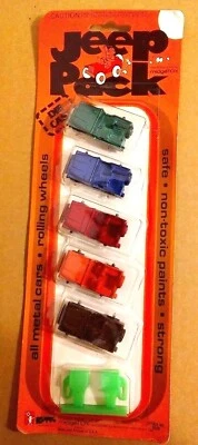 VINTAGE 1981 MIDGE TOY - JEEP PACK - MADE IN USA - NEW IN ORIGINAL PACKAGE - Image 1 of 2