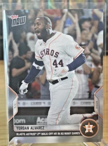 2022 TOPPS NOW #466 YORDAN ALVAREZ HOUSTON ASTROS BACK TO BACK WALK OFFS - Picture 1 of 2