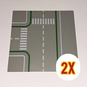 2x Lego City Straßen Platte 2360 32x32 Bauplatte Grund Stadt Zebrastreifen - Bild 1 von 5