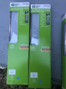 Lot of 2 Commercial Electric 13 in. Slim LED Color Changing Under Cabinet Lights - Picture 1 of 12