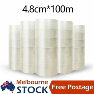100m Super Clear Packing Tapes Heavy Duty Packing Tape Packaging Sticky Sealing - Picture 1 of 3