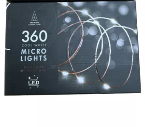 360 Cool White Rose Gold Micro Led Lights Mains Operated Premium Collection NEW - Picture 1 of 2