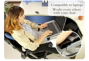 Ergonomic laptop/keyboard/mouse stand/mount/holder for chair/office - Picture 1 of 8
