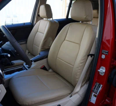 FOR 12-15 MERCEDES BENZ ML CLASS S.LEATHER CUSTOM 2 FRONT SEAT COVERS 13 COLORS - Image 1 of 4