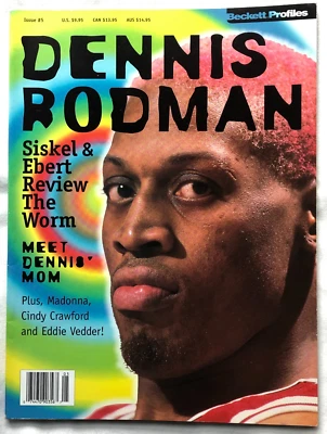 Revista Dennis Rodman 1996 Beckett Profiles #5 - Chicago Bulls Foto 1 de 2