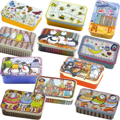 EMMA BALL TIN BOX Accessory Bits & Bobs Keepsake Organiser Pill Storage Trinket - Image 1 of 2