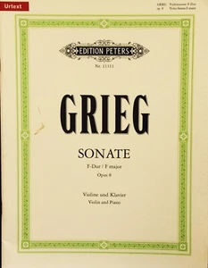 Grieg Sonata in F Major Opus 8 for violin and piano - Picture 1 of 1