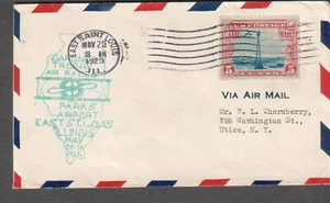 1929 aviation cachet cover East Saint Louis IL Gardner Tropjy Air Races - Picture 1 of 1