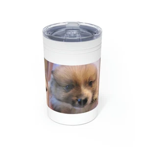 Puppy Pomeranian Vakuumisolierter Becher, 11 Unzen 3 Farben - Bild 1 von 19