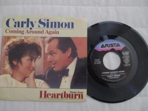 Carly Simon-Coming Around Again 7" USA Arista Records P/S 1986 EX/EX - Picture 1 of 5