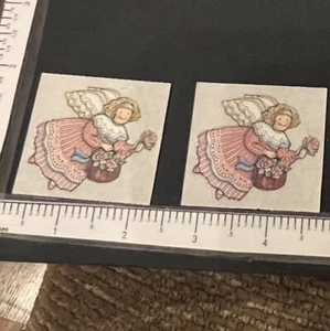 90s vintage stickers lot Two! 2 RA Lang angel sticker modules - Picture 1 of 4