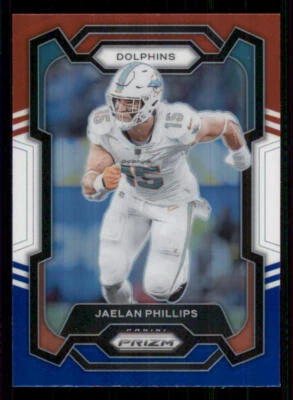 2023 Panini Prizm Prizms Red White and Blue #183 Jaelan Phillips - Image 1 of 2