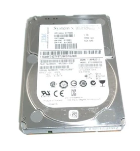 IBM Lenovo 1TB 7.2K 2.5" SAS 6GB/s Hard Drive 81Y9690 81Y9691 81Y3820 - Picture 1 of 3