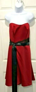 Impression Bridal Women's Dress 12 Red Black NWT Straps/Strapless Prom Formal - Picture 1 of 8