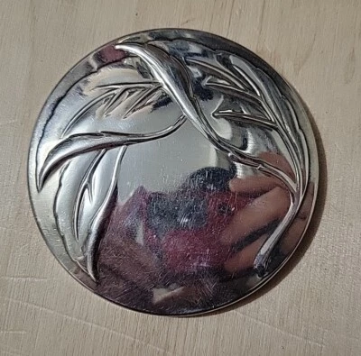 Tiffany & Co.Argento Placcato Mano Specchio Misura 3” di Diametro, Arte Nouveau - Immagine 1 di 4