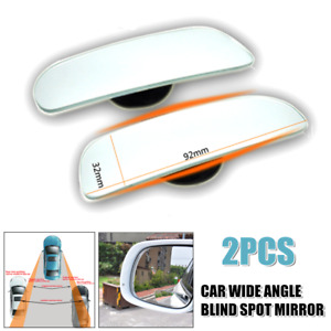 2PC Car Rear View Auxiliary Mirror 360° Wide Angle Convex Side Blind Spot Mirror