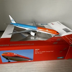 Herpa Wings KLM Royal Dutch Airlines "Orange Pride" Boeing 777-300 Scale 1:500 - Picture 1 of 8