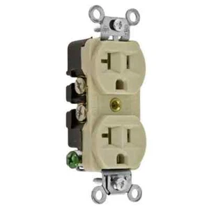 HBL 5362I 20A 125V Duplex Buchse Elfenbein Hubbell Elektrischer Stecker Neu im Karton - Bild 1 von 1