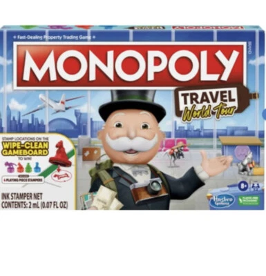 Monopoly Travel World Tour Board Game – Family Edition – New & Sealed - Image 1 of 4