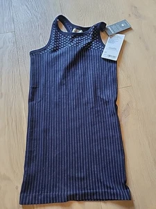 Camiseta sin mangas Athleta azul marino renovar espalda deportiva diamante talla XS nueva con etiquetas - Imagen 1 de 3