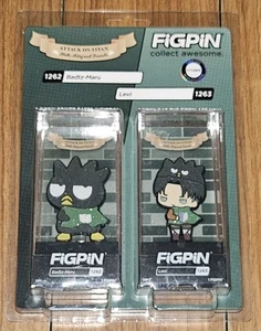 Figpin Attack On Titan Sanrio Hello Kitty Levi 1263 Badtz-Maru 1262 Box Lunch - Picture 1 of 2