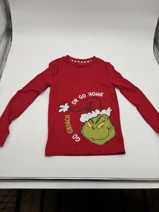 The Grinch Dr Seuss Pj Shirt Long Sleeve Boys Size 10 - Picture 1 of 3