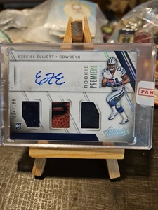 2016 Absolute Premiere Materials /199 Ezekiel Elliott Rookie Auto RC - Picture 1 of 2
