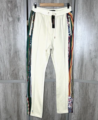 Calça de Moletom Masculina COOGIE Pequena Peças de Suéter Areia Marfim NOVA - Imagem 1 de 4