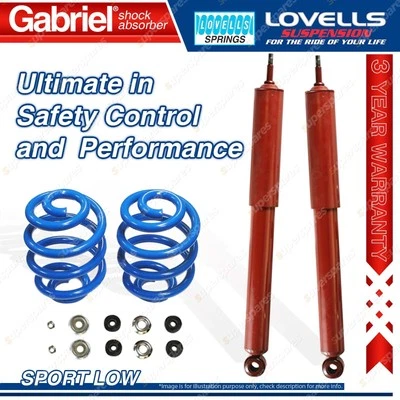 2 Rear Sport Low Gabriel Shocks + Lovells Springs for Holden Torana HB LC LJ TA - image 1 of 2