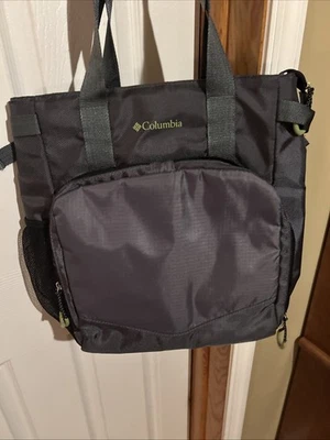 Bolsa térmica Columbia cinza sobre o ombro mochila zíperes trabalho!!!! - Imagem 1 de 3