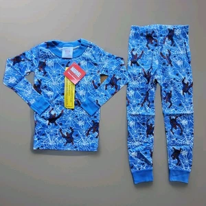 Hanna Andersson SPIDER-MAN Boys Pajama Set Sz 4 (100cm) 100% Organic Cotton NWT - Picture 1 of 10