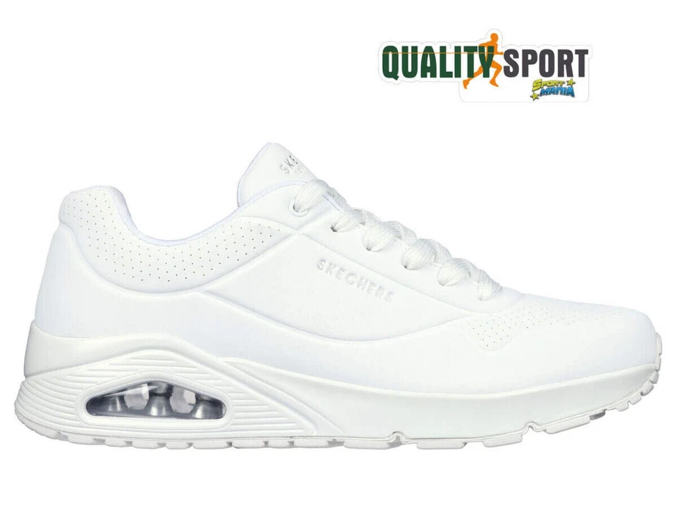 Skechers Uno Stand On Air Bianco Scarpe Shoes Uomo Sportive Sneakers 52458 W - Immagine 1 di 1