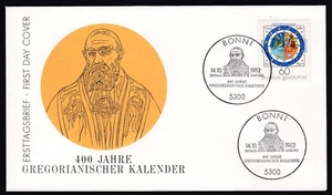 GERMANY FDC 1982 Michel 1155 - 400th Anniversary of Gregorian Calendar - Picture 1 of 2