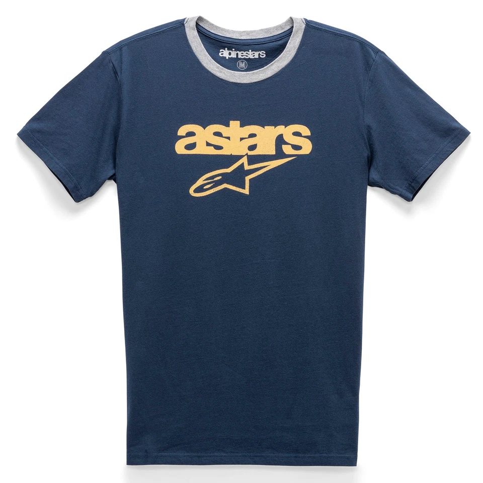 Camiseta de manga corta Alpinestars Match para hombre azul marino/gris Foto 1 de 1